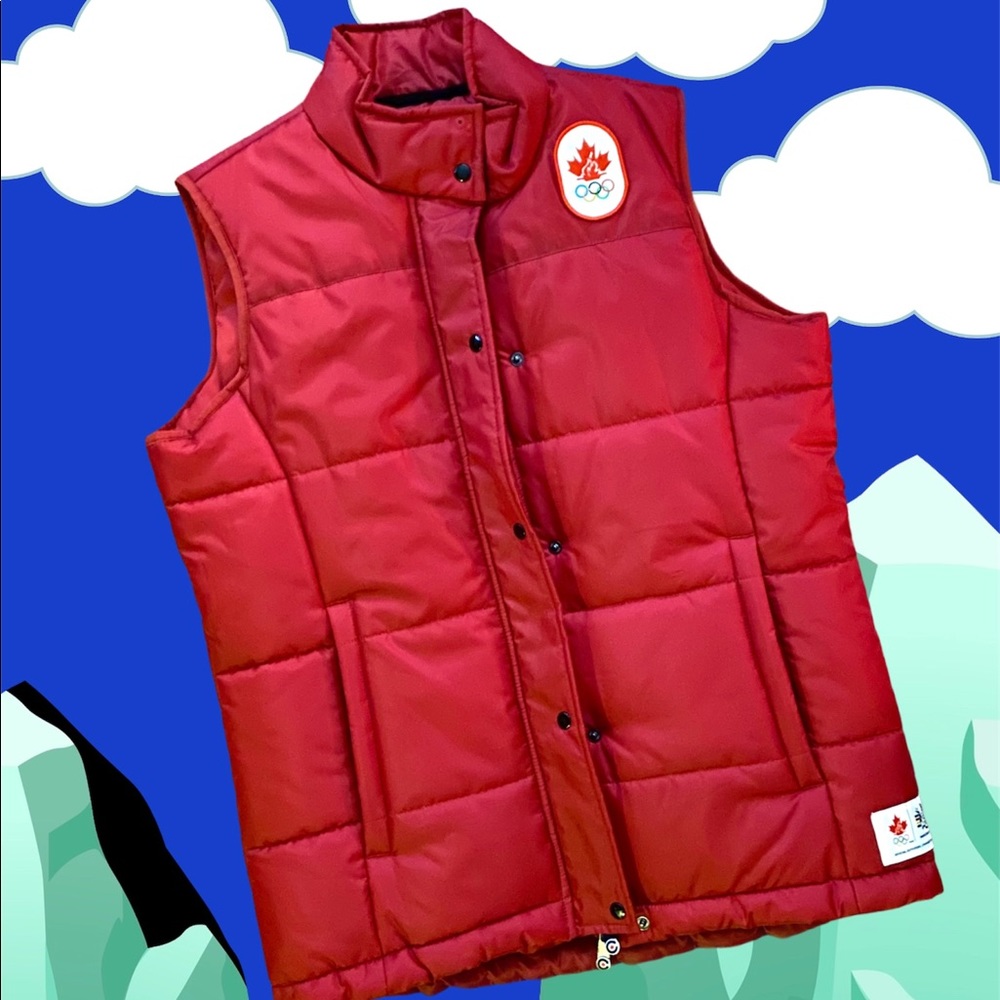 HBC Olympic team Canada puffer vest